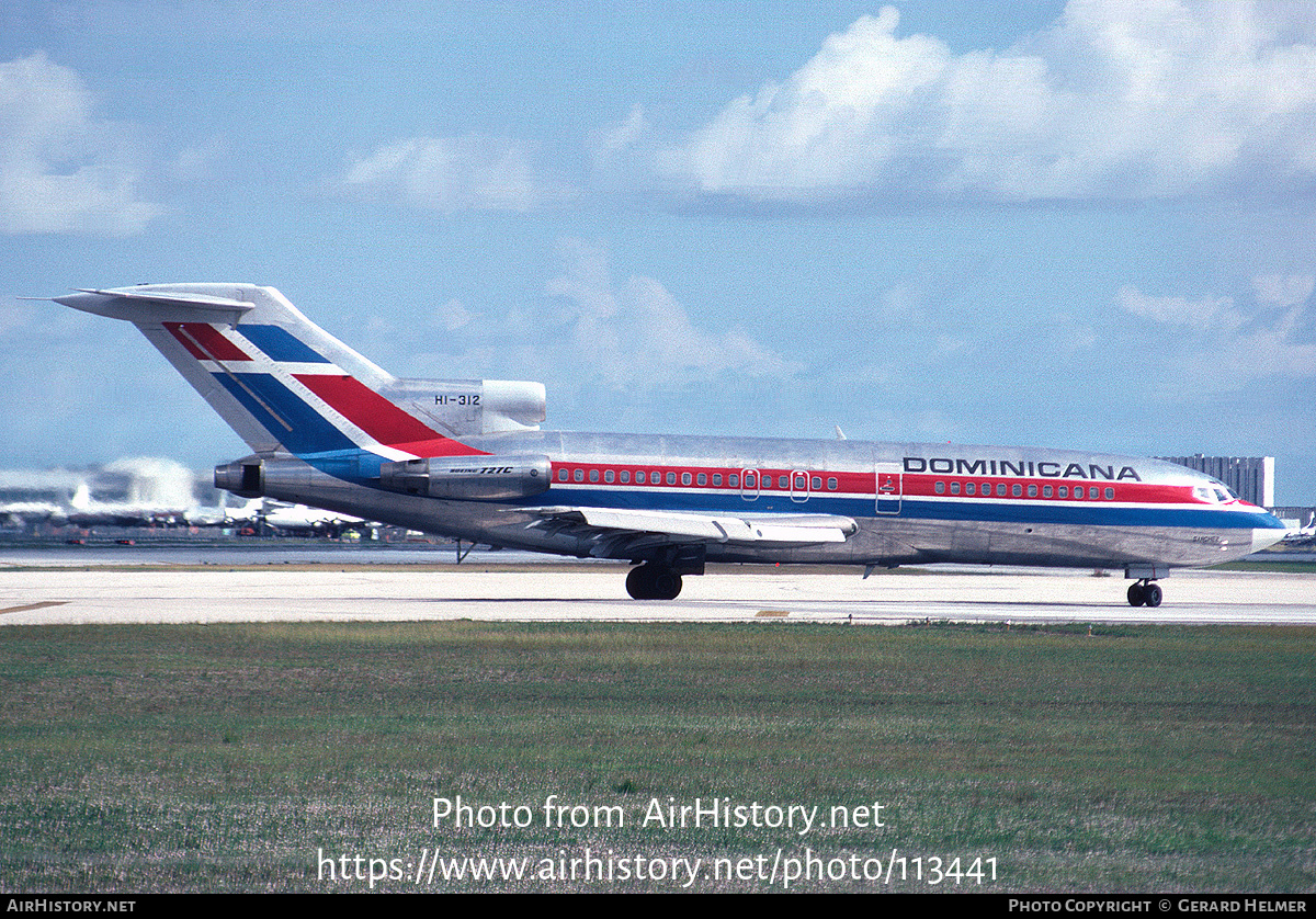 Aircraft Photo of HI-312 | Boeing 727-173C | Dominicana | AirHistory.net #113441