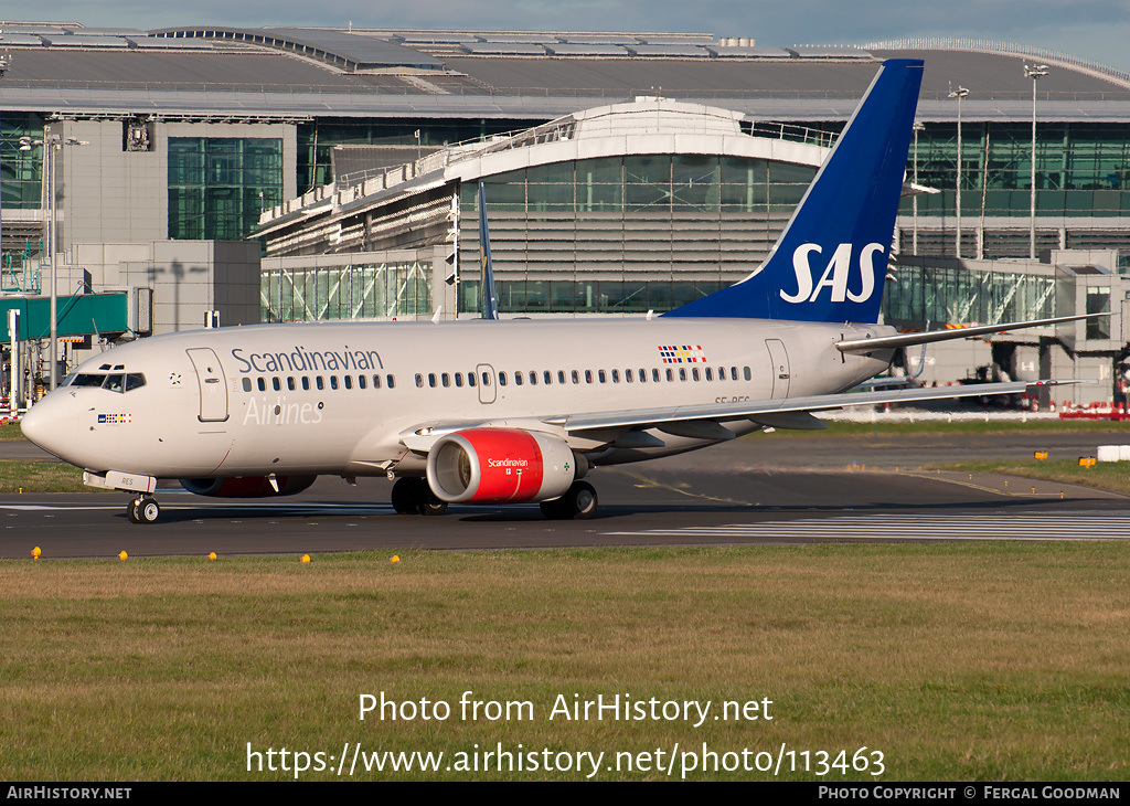 Aircraft Photo of SE-RES | Boeing 737-7BX | Scandinavian Airlines - SAS | AirHistory.net #113463