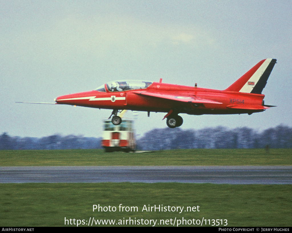 Aircraft Photo of XP514 | Folland Fo.144 Gnat T.1 | UK - Air Force | AirHistory.net #113513