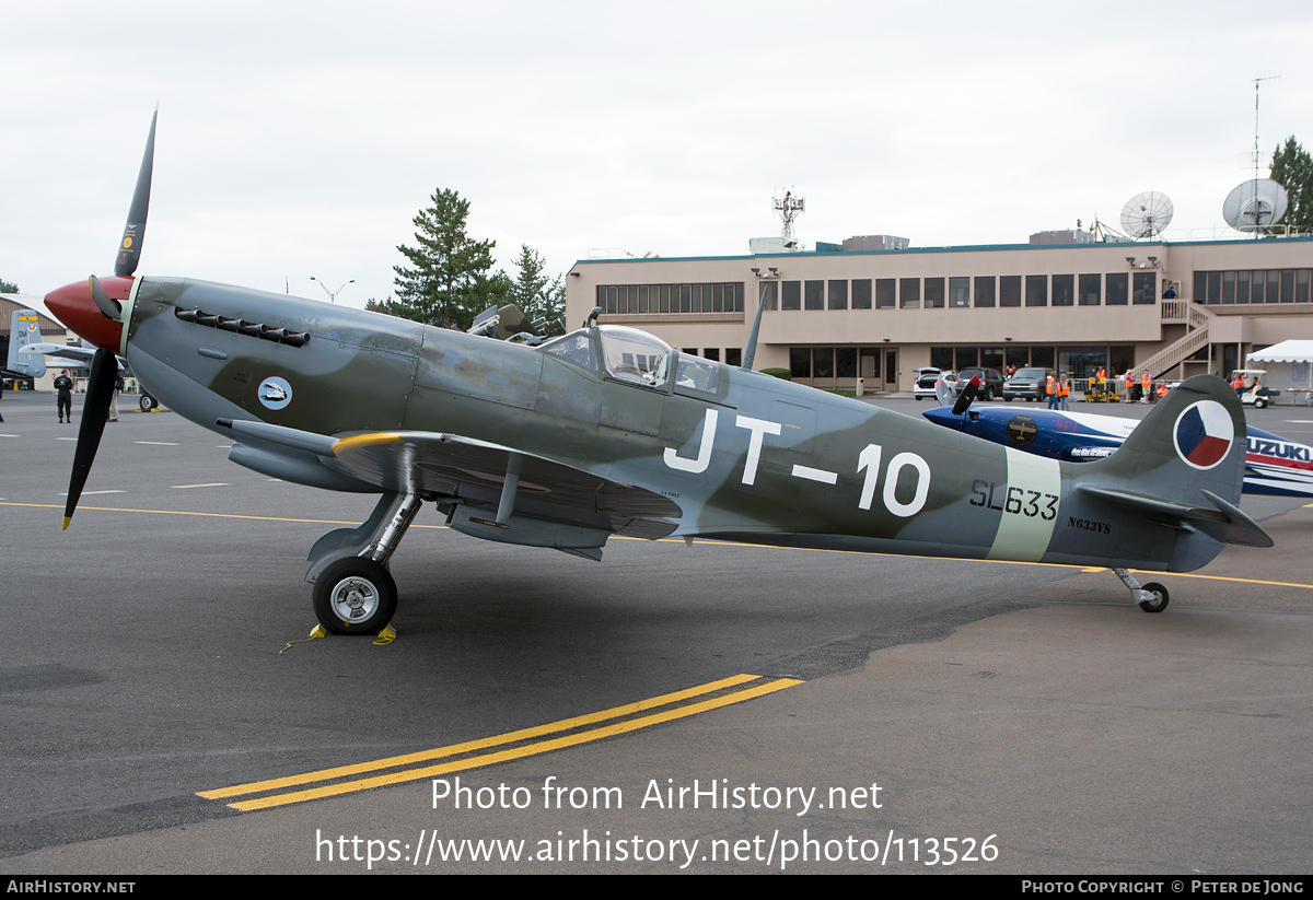 Aircraft Photo of N633VS / SL633 | Supermarine 361 Spitfire LF9E | Czechoslovakia - Air Force | AirHistory.net #113526