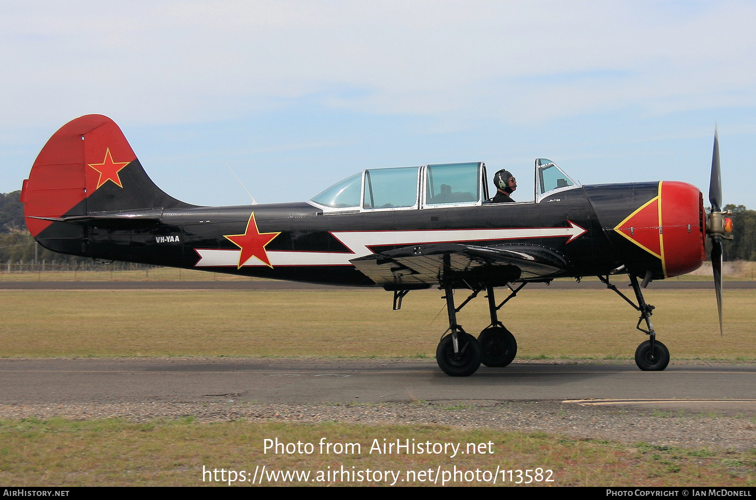 Aircraft Photo of VH-YAA | Yakovlev Yak-52 | Soviet Union - Air Force | AirHistory.net #113582