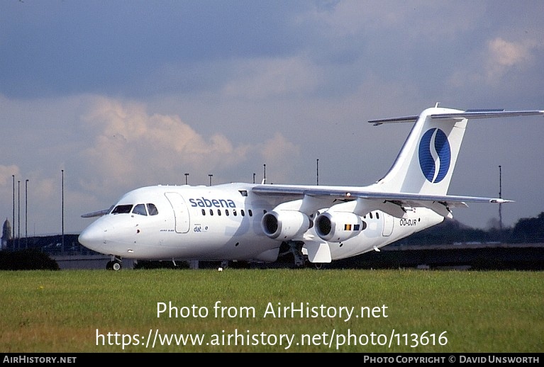 Aircraft Photo of OO-DJR | British Aerospace Avro 146-RJ85 | Sabena | AirHistory.net #113616