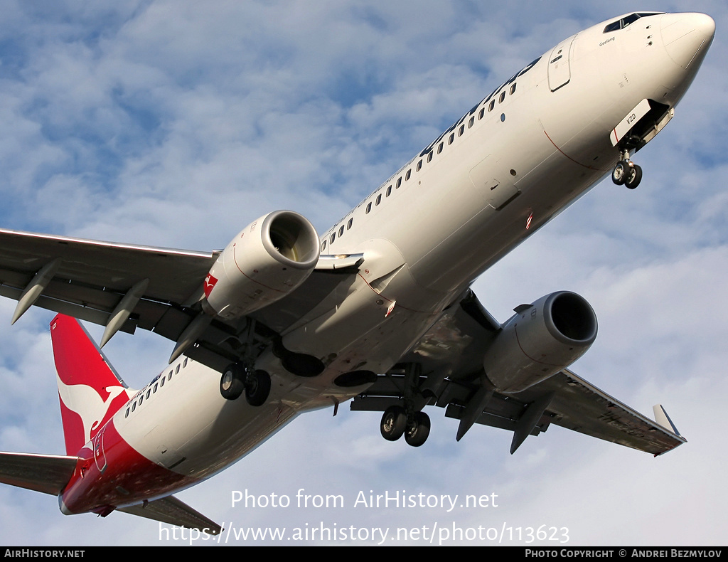 Aircraft Photo of VH-VZD | Boeing 737-838 | Qantas | AirHistory.net #113623