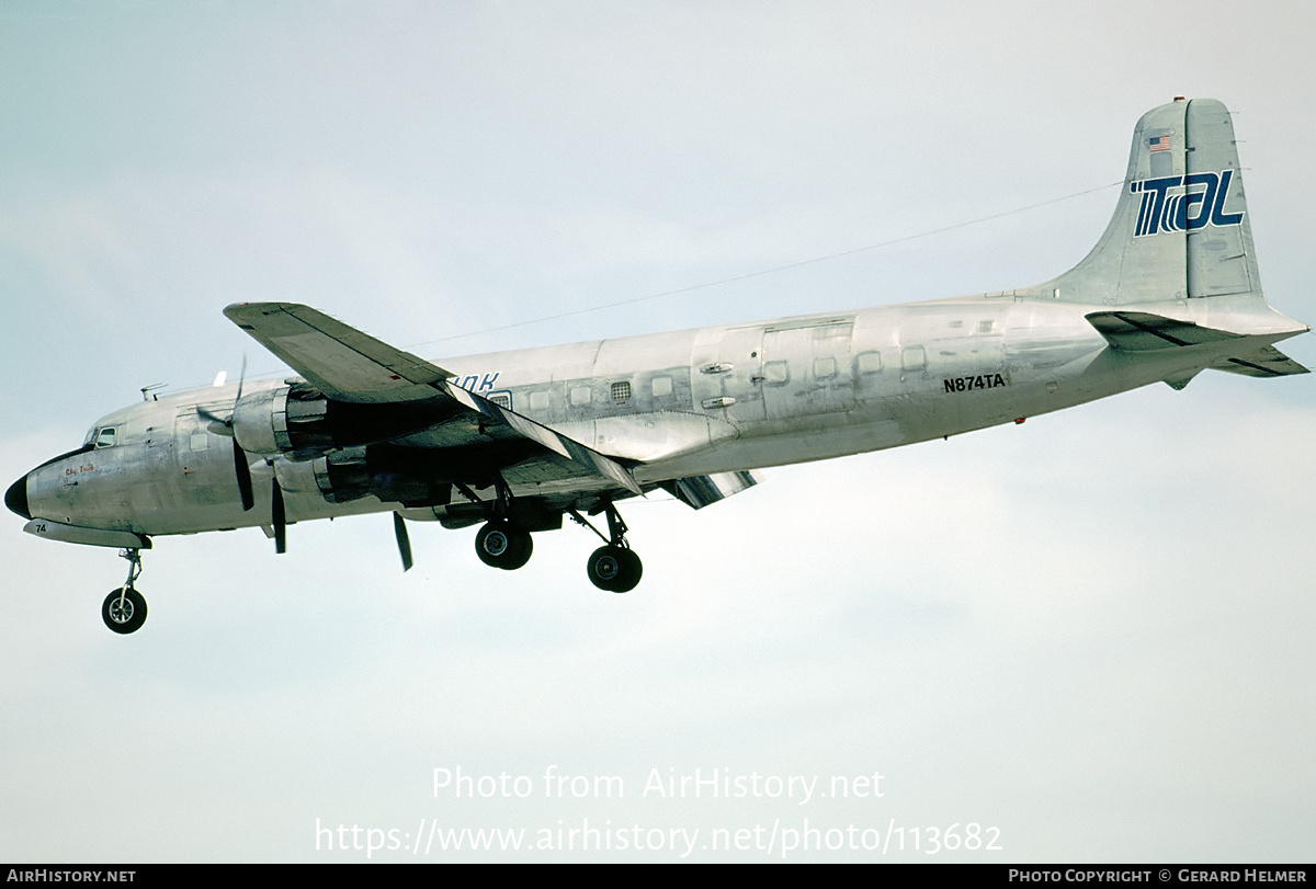 Aircraft Photo of N874TA | Douglas C-118A Liftmaster | Trans-Air-Link - TAL | AirHistory.net #113682