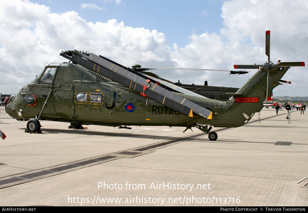 Aircraft Photo of XT765 | Westland WS-58 Wessex HU.5 | UK - Navy | AirHistory.net #113716