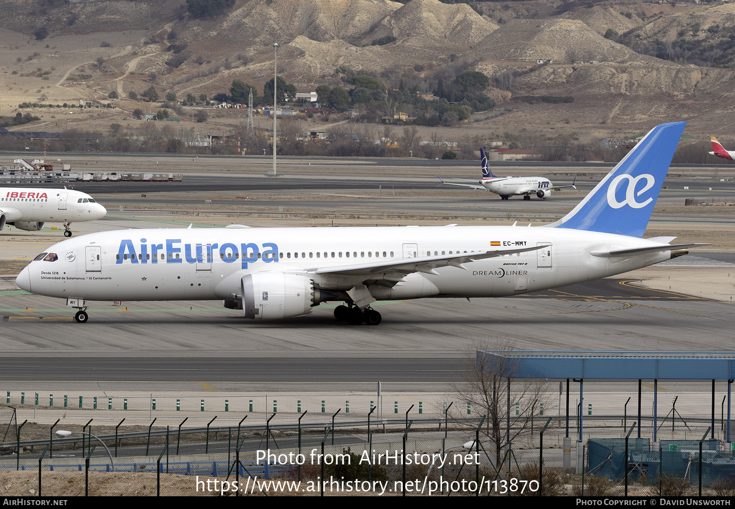 Aircraft Photo of EC-MMY | Boeing 787-8 Dreamliner | Air Europa | AirHistory.net #113870