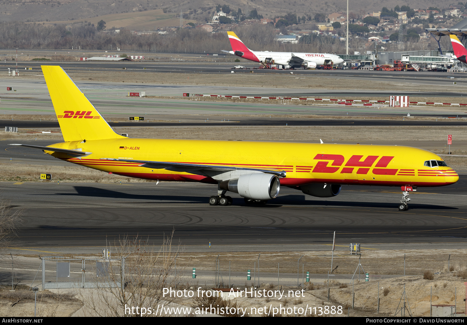 Aircraft Photo of D-ALEN | Boeing 757-2Q8(PCF) | DHL International | AirHistory.net #113888