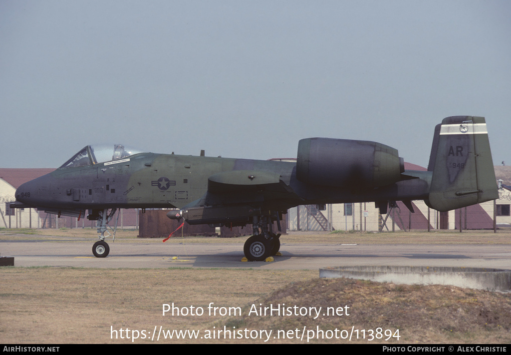 Aircraft Photo of 81-0948 / AF81-948 | Fairchild OA-10A Thunderbolt II | USA - Air Force | AirHistory.net #113894