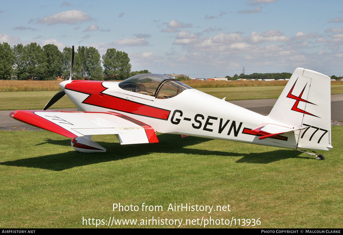 Aircraft Photo of G-SEVN | Van's RV-7 | AirHistory.net #113936