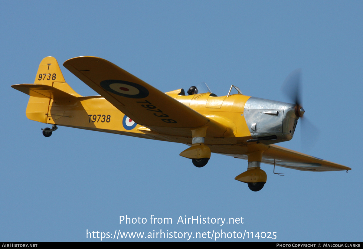 Aircraft Photo of G-AKAT / T9738 | Miles M.14A Hawk Trainer 3 | UK - Air Force | AirHistory.net #114025