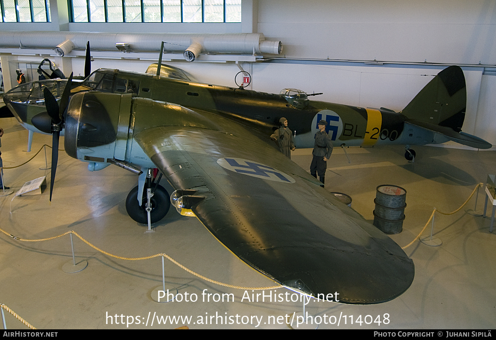 Aircraft Photo of BL-200 | Bristol 149 Blenheim Mk4 | Finland - Air Force | AirHistory.net #114048