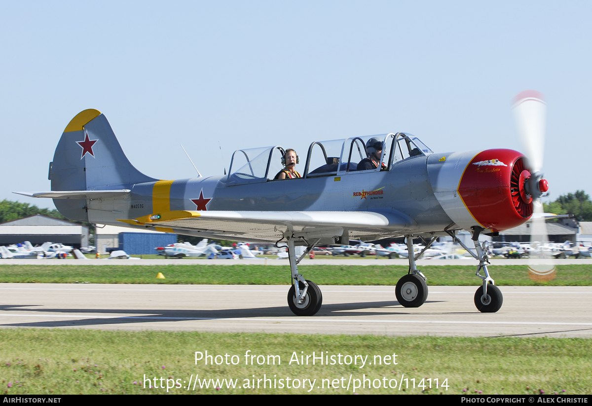 Aircraft Photo of N4059G | Yakovlev Yak-52 | Soviet Union - Air Force | AirHistory.net #114114