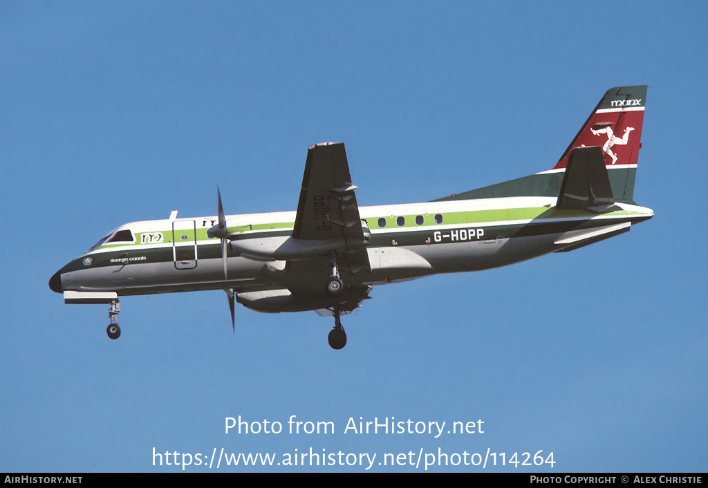 Aircraft Photo of G-HOPP | Saab-Fairchild SF-340A | Manx Airlines | AirHistory.net #114264