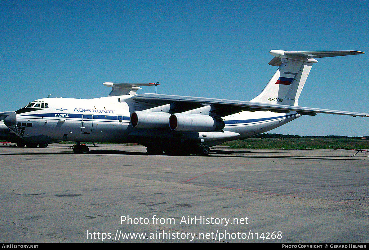 Aircraft Photo of RA-76800 | Ilyushin Il-76TD | Aeroflot | AirHistory.net #114268