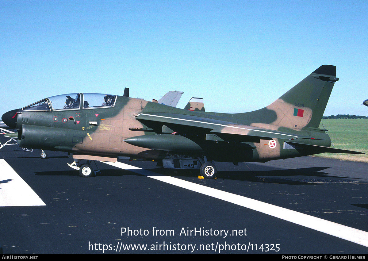 Aircraft Photo of 5549 | LTV TA-7P Corsair II | Portugal - Air Force | AirHistory.net #114325