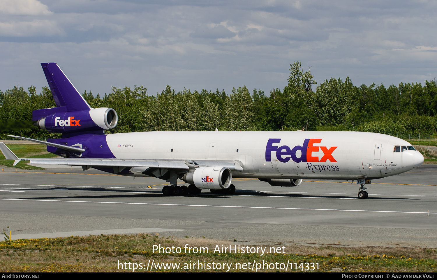 Aircraft Photo of N594FE | McDonnell Douglas MD-11/F | FedEx Express - Federal Express | AirHistory.net #114331