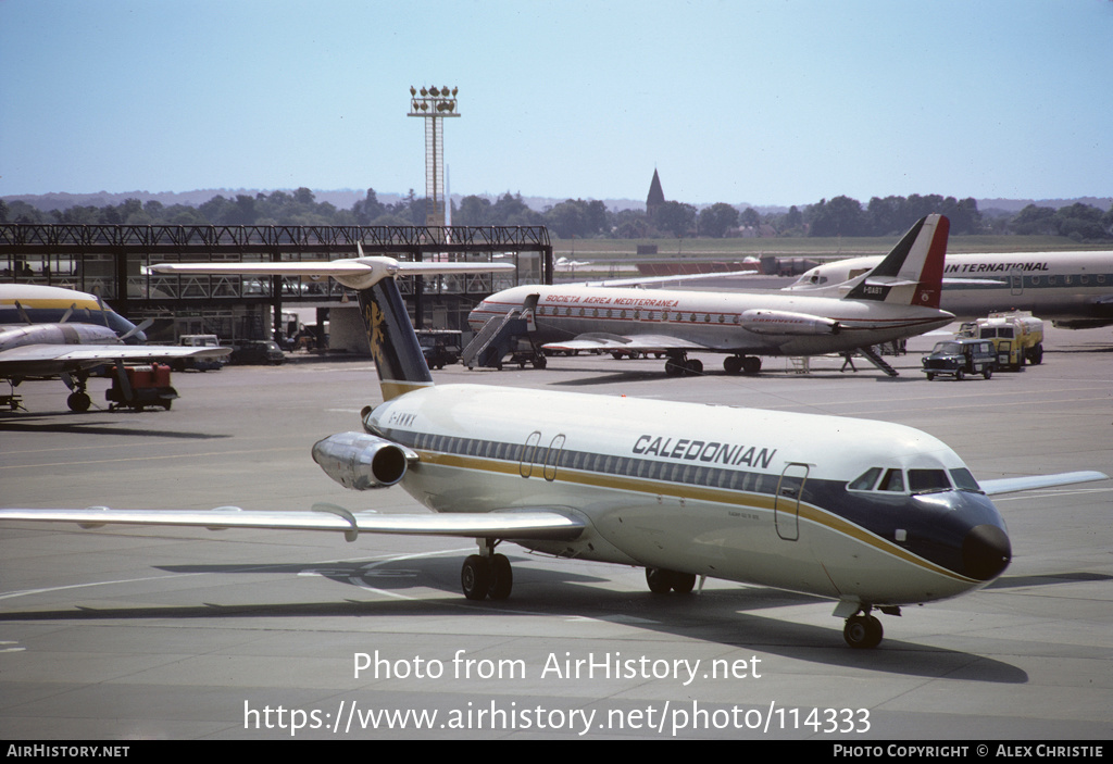 Aircraft Photo of G-AWWX | BAC 111-509EW One-Eleven | Caledonian Airways | AirHistory.net #114333