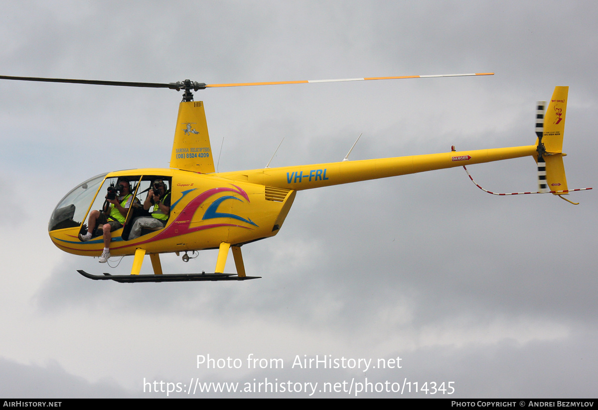 Aircraft Photo of VH-FRL | Robinson R-44 Clipper II | Barossa Helicopters | AirHistory.net #114345