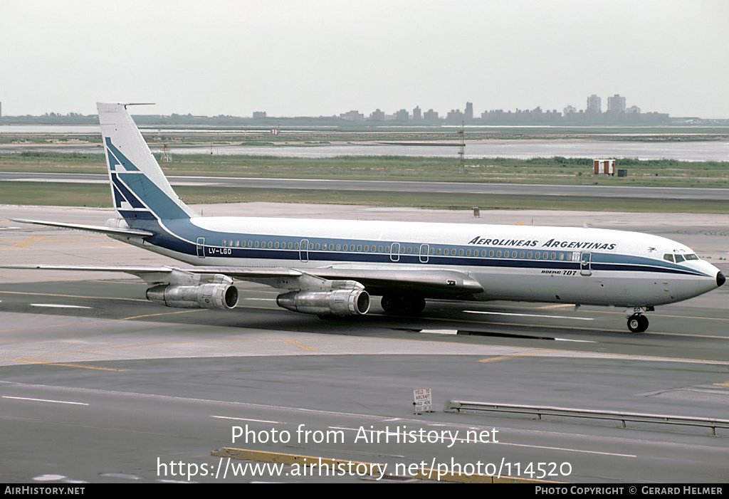 Aircraft Photo of LV-LGO | Boeing 707-372C | Aerolíneas Argentinas | AirHistory.net #114520