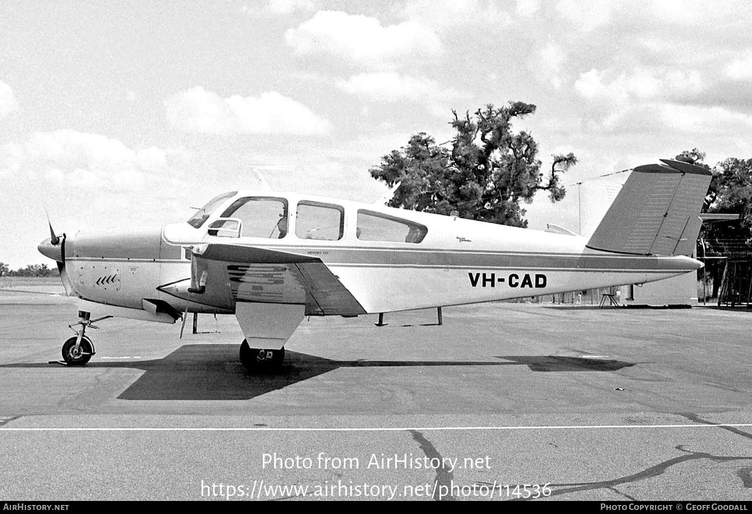 Aircraft Photo of VH-CAD | Beech V35 Bonanza | Department of Civil Aviation | AirHistory.net #114536