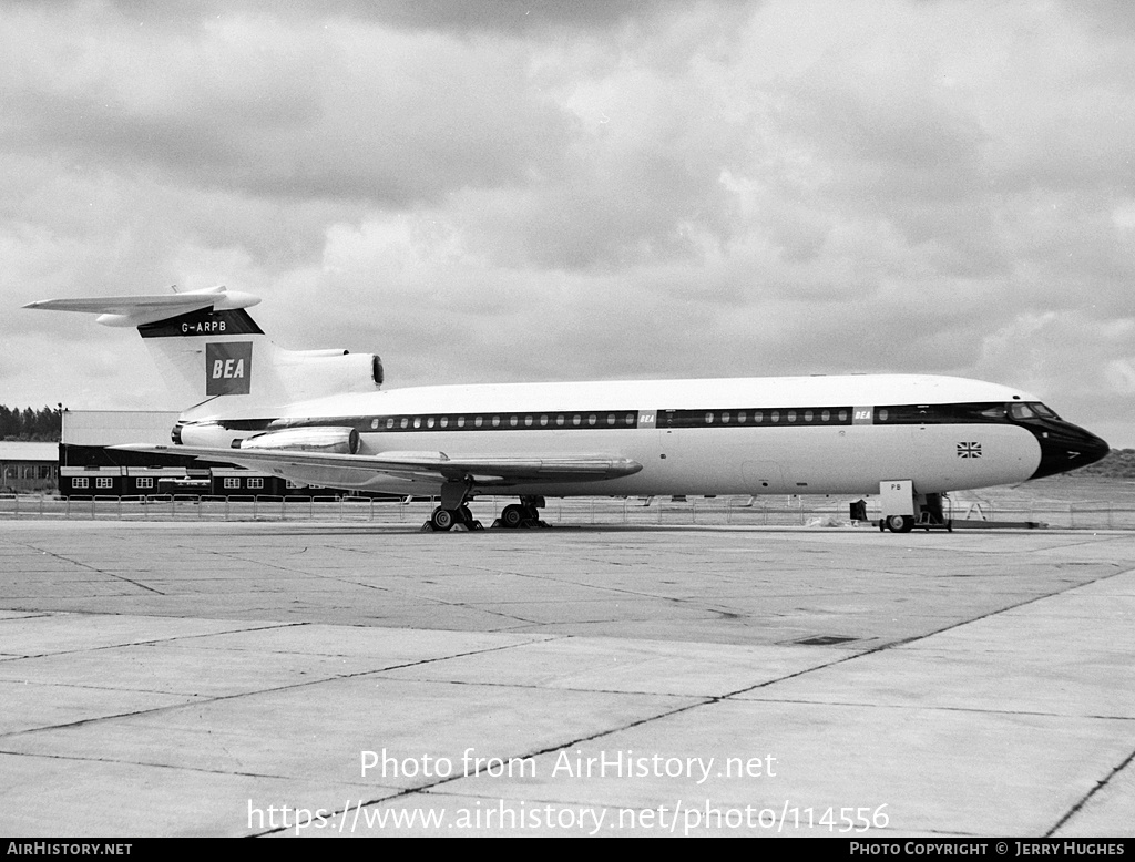 Aircraft Photo of G-ARPB | De Havilland D.H. 121 Trident 1C | BEA - British European Airways | AirHistory.net #114556