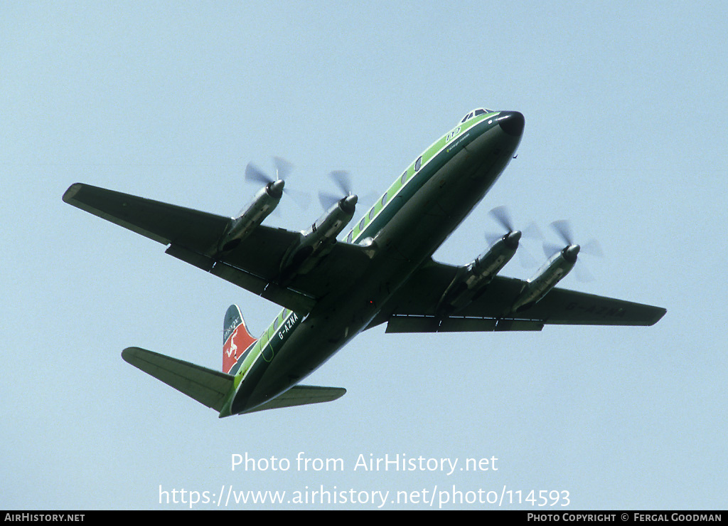 Aircraft Photo of G-AZNA | Vickers 813 Viscount | Manx Airlines | AirHistory.net #114593