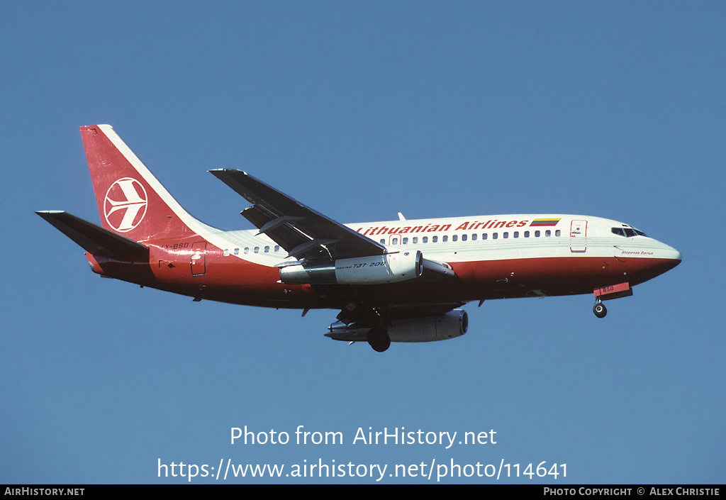 Aircraft Photo of LY-BSD | Boeing 737-2T4/Adv | Lithuanian Airlines | AirHistory.net #114641