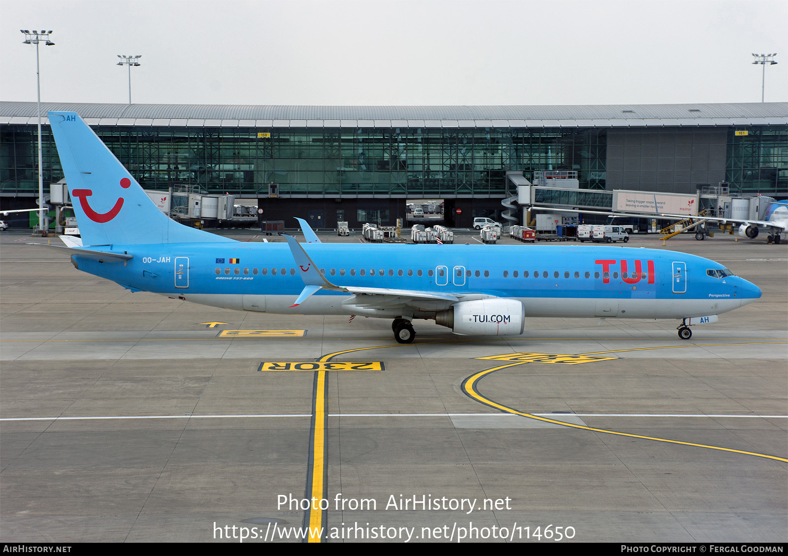 Aircraft Photo of OO-JAH | Boeing 737-8K5 | TUI | AirHistory.net #114650