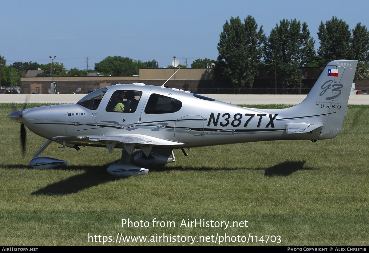 Aircraft Photo of N387TX | Cirrus SR-22 G3-GTS Turbo | AirHistory.net #114703