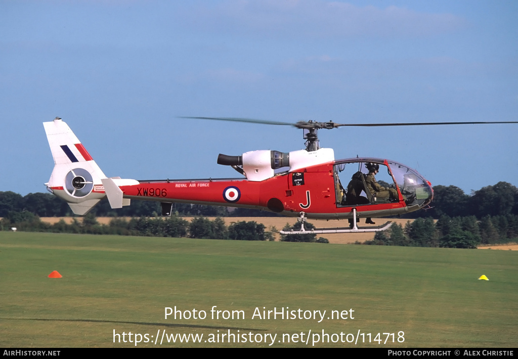 Aircraft Photo of XW906 | Aerospatiale SA-341D Gazelle HT3 | UK - Air Force | AirHistory.net #114718