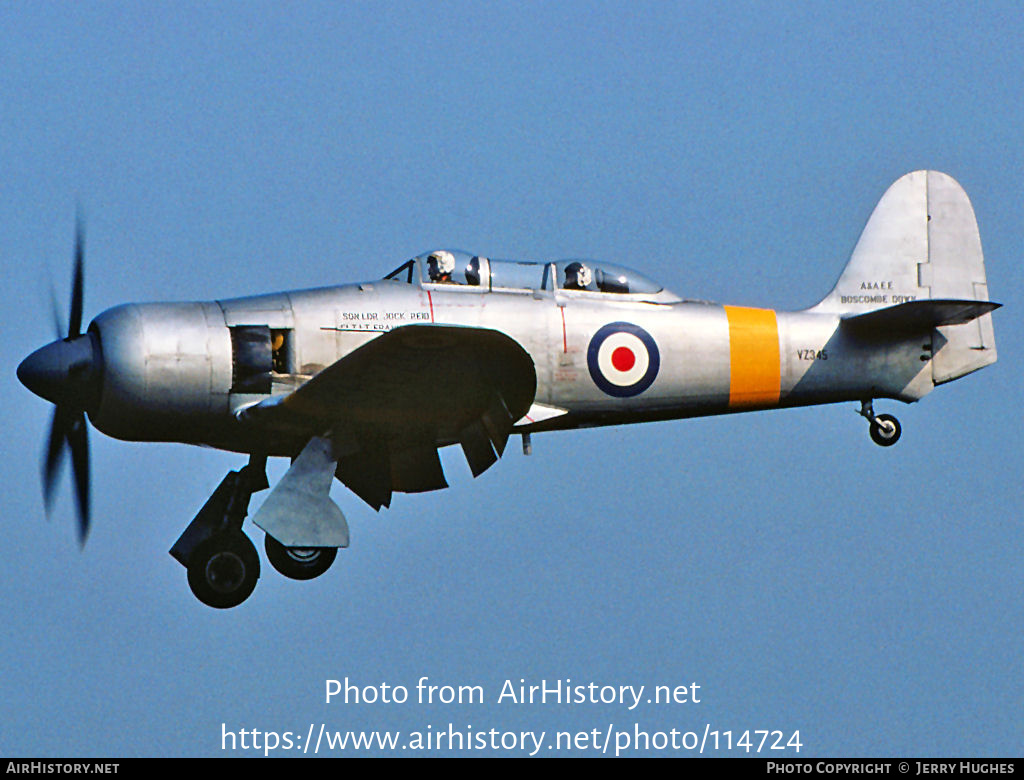 Aircraft Photo of VZ345 | Hawker Sea Fury T20S | UK - Air Force | AirHistory.net #114724