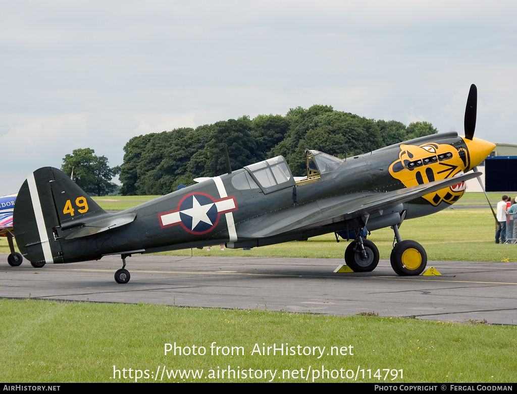 Aircraft Photo of G-KITT / 2104590 | Curtiss P-40M Warhawk | USA - Air Force | AirHistory.net #114791