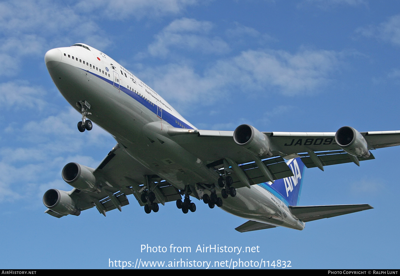 Aircraft Photo of JA8095 | Boeing 747-481 | All Nippon Airways - ANA | AirHistory.net #114832