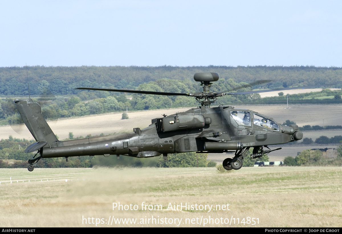 Aircraft Photo of ZJ209 | Westland WAH-64D Longbow Apache AH1 | UK - Army | AirHistory.net #114851