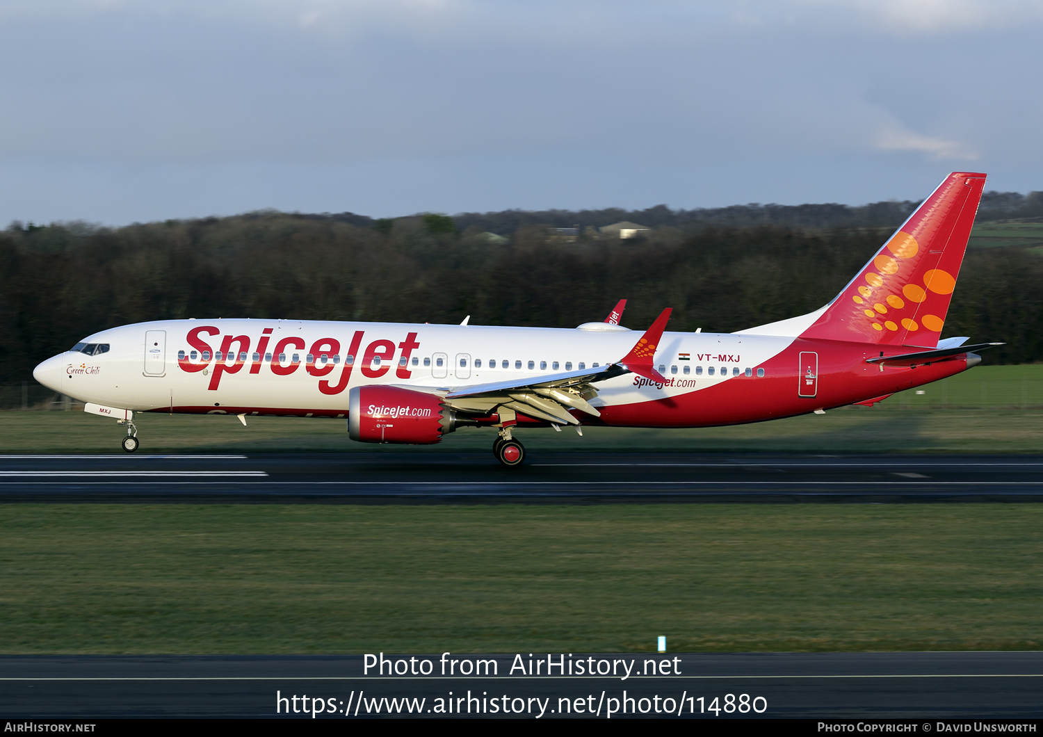 Aircraft Photo of VT-MXJ | Boeing 737-8 Max 8 | SpiceJet | AirHistory.net #114880