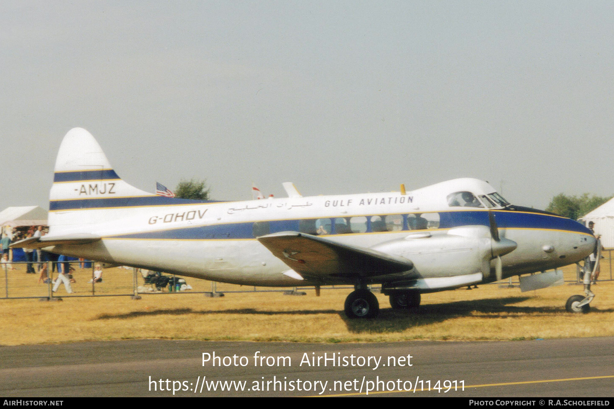 Aircraft Photo of G-DHDV | De Havilland D.H. 104 Devon C2/2 | Gulf Aviation | AirHistory.net #114911