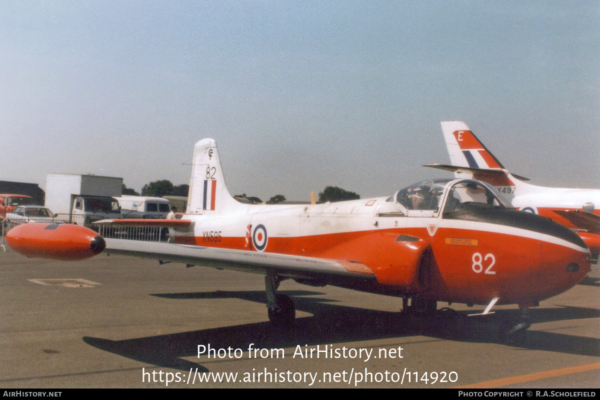 Aircraft Photo of XN595 | Hunting P.84 Jet Provost T3A | UK - Air Force | AirHistory.net #114920