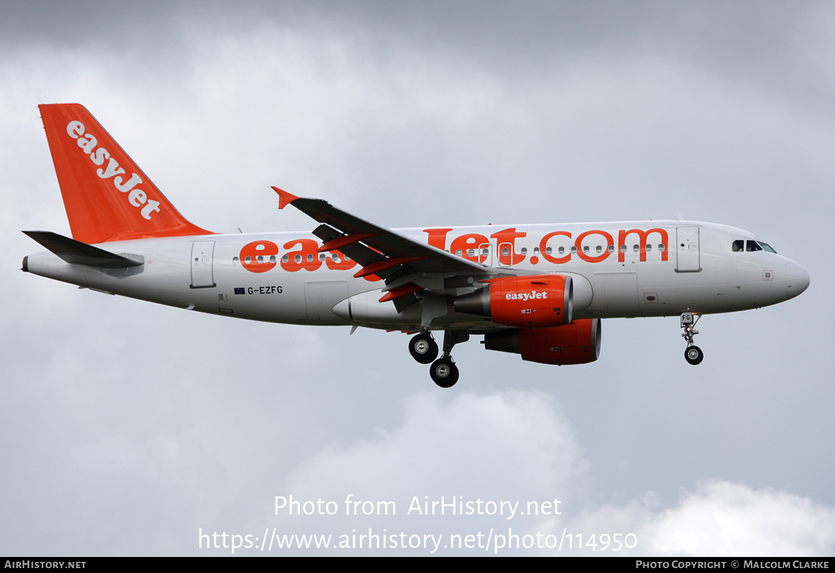 Aircraft Photo of G-EZFG | Airbus A319-111 | EasyJet | AirHistory.net #114950