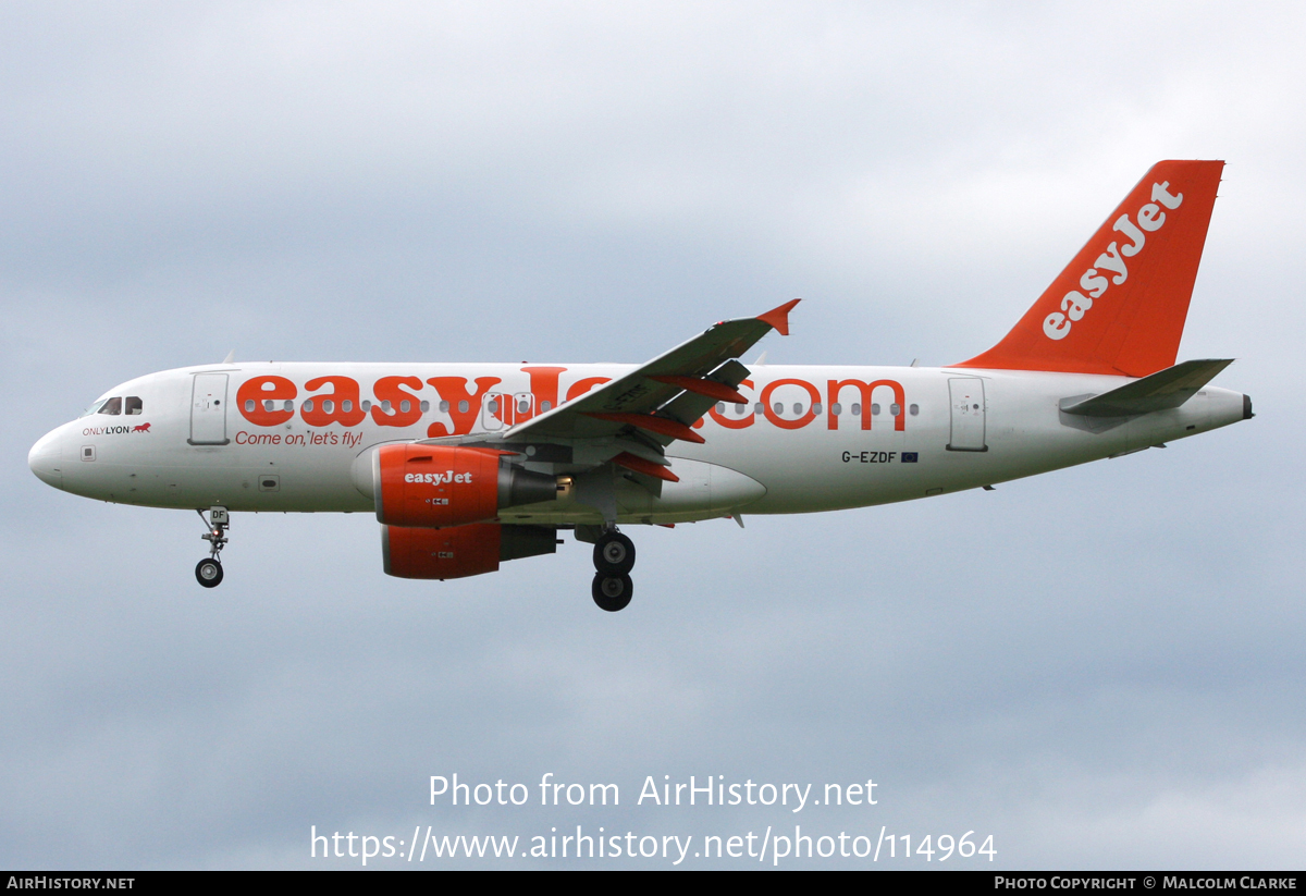 Aircraft Photo of G-EZDF | Airbus A319-111 | EasyJet | AirHistory.net #114964