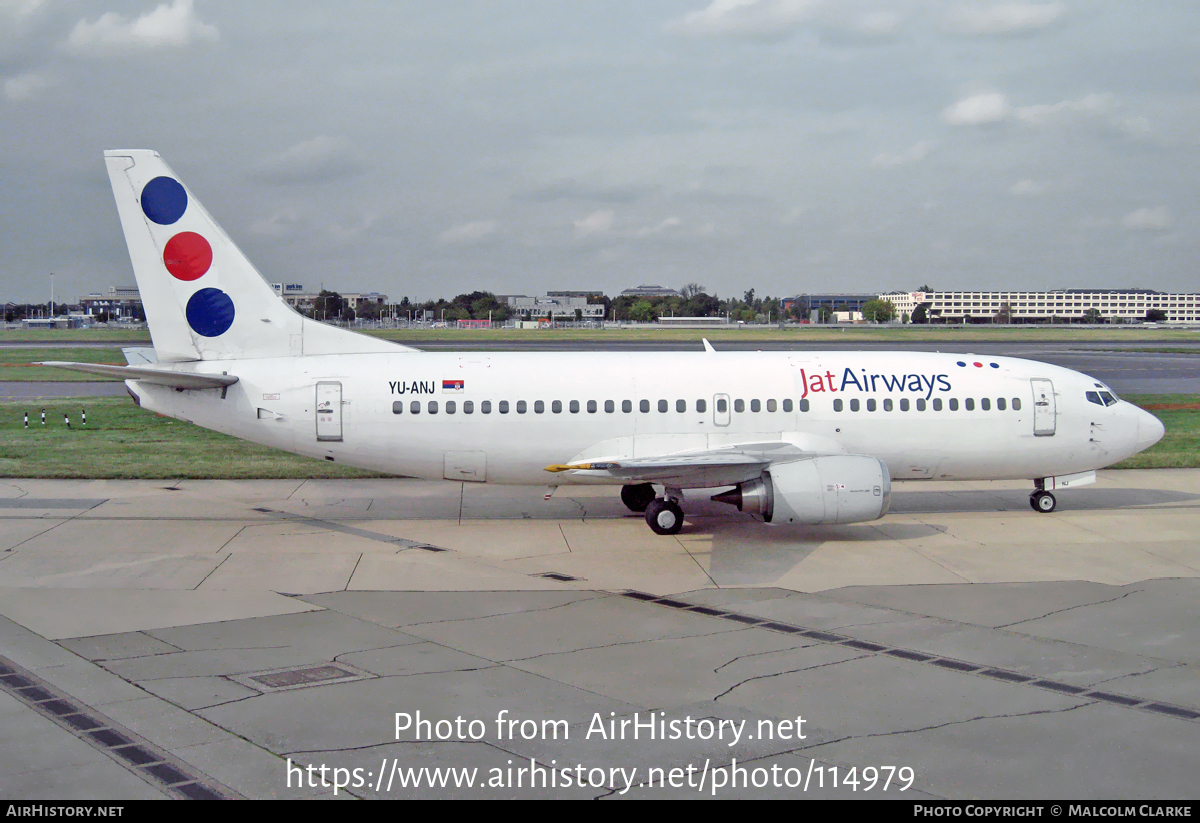 Aircraft Photo of YU-ANJ | Boeing 737-3H9 | Jat Airways | AirHistory.net #114979