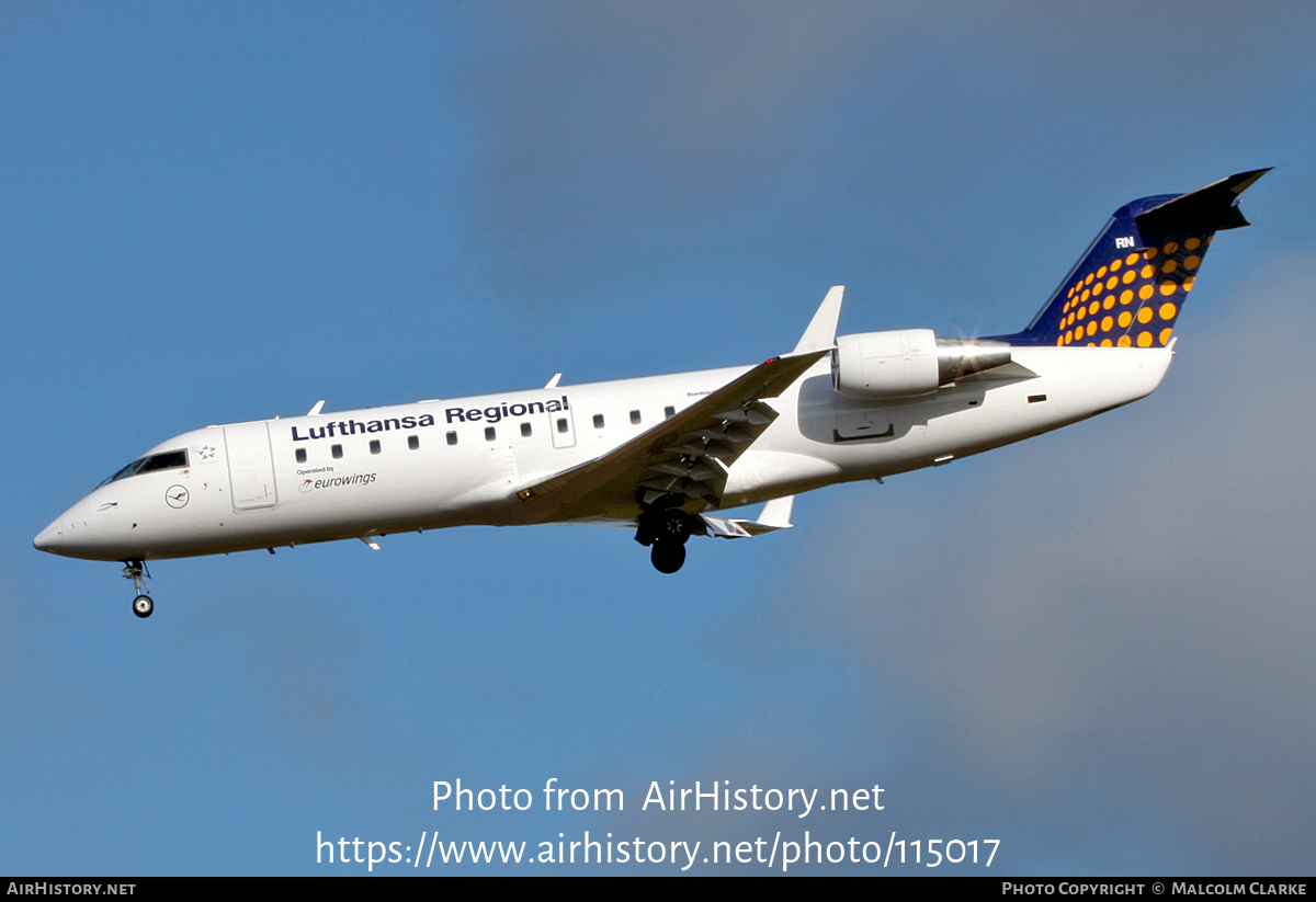 Aircraft Photo of D-ACRN | Bombardier CRJ-200LR (CL-600-2B19) | Lufthansa Regional | AirHistory.net #115017