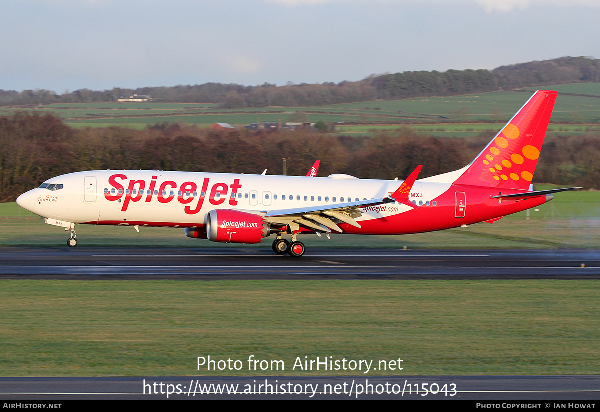 Aircraft Photo of VT-MXJ | Boeing 737-8 Max 8 | SpiceJet | AirHistory.net #115043