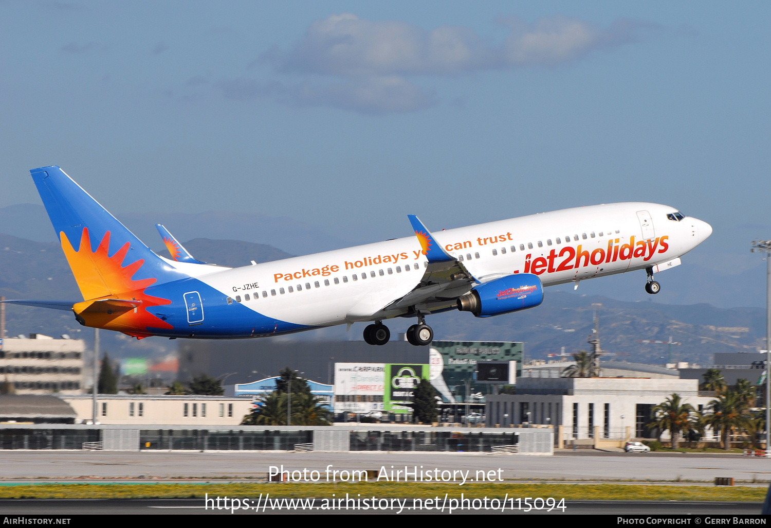 Aircraft Photo of G-JZHE | Boeing 737-8K2 | Jet2 Holidays | AirHistory.net #115094