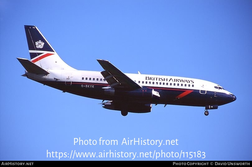 Aircraft Photo of G-BKYK | Boeing 737-236/Adv | British Airways | AirHistory.net #115183