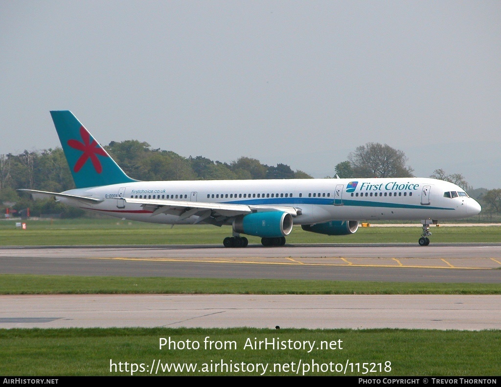 Aircraft Photo of G-OOOX | Boeing 757-2Y0 | First Choice Airways | AirHistory.net #115218