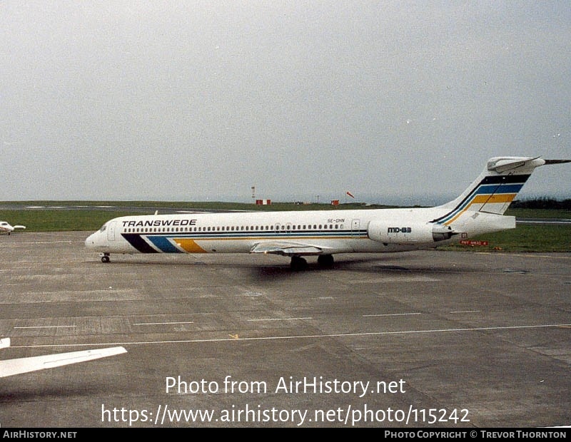 Aircraft Photo of SE-DHN | McDonnell Douglas MD-83 (DC-9-83) | Transwede Airways | AirHistory.net #115242