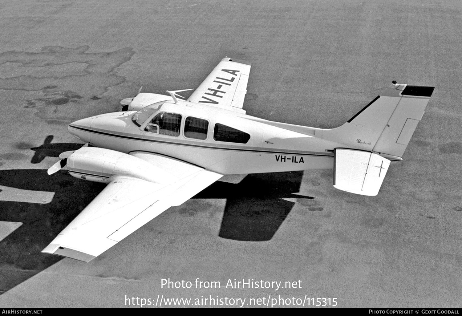 Aircraft Photo of VH-ILA | Beech B55 Baron (95-B55) | AirHistory.net #115315