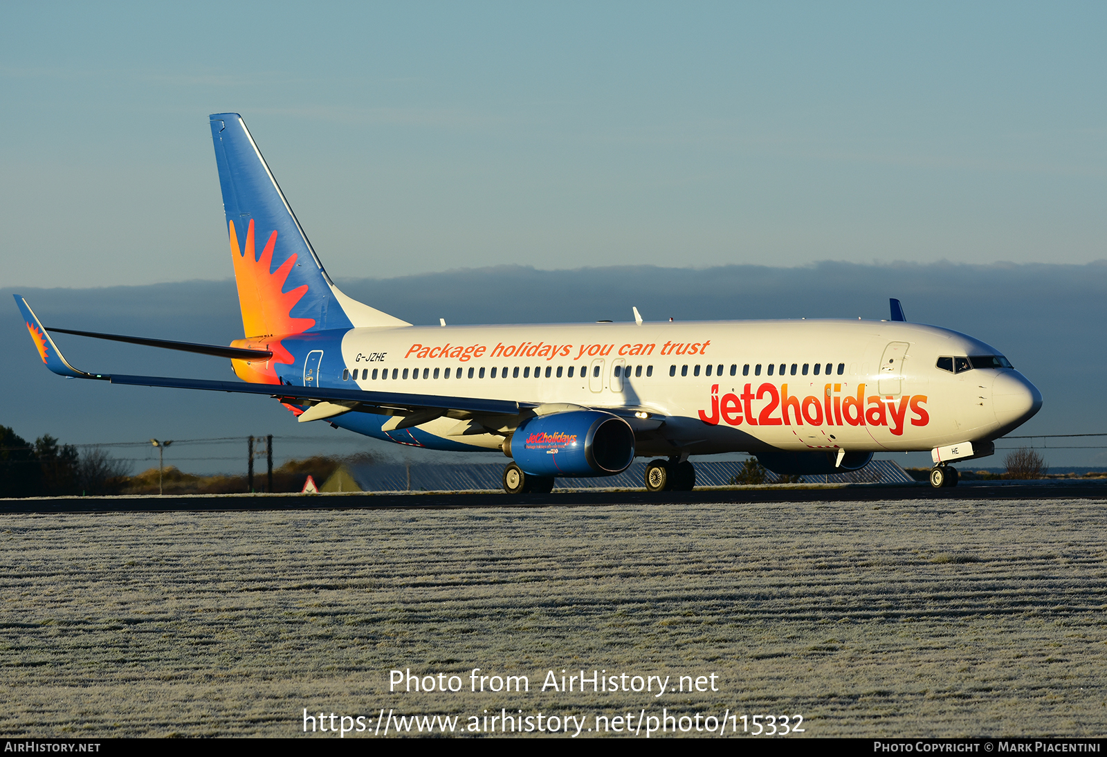 Aircraft Photo of G-JZHE | Boeing 737-8K2 | Jet2 Holidays | AirHistory.net #115332