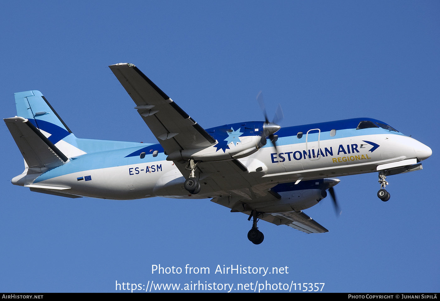 Aircraft Photo of ES-ASM | Saab 340A | Estonian Air Regional | AirHistory.net #115357