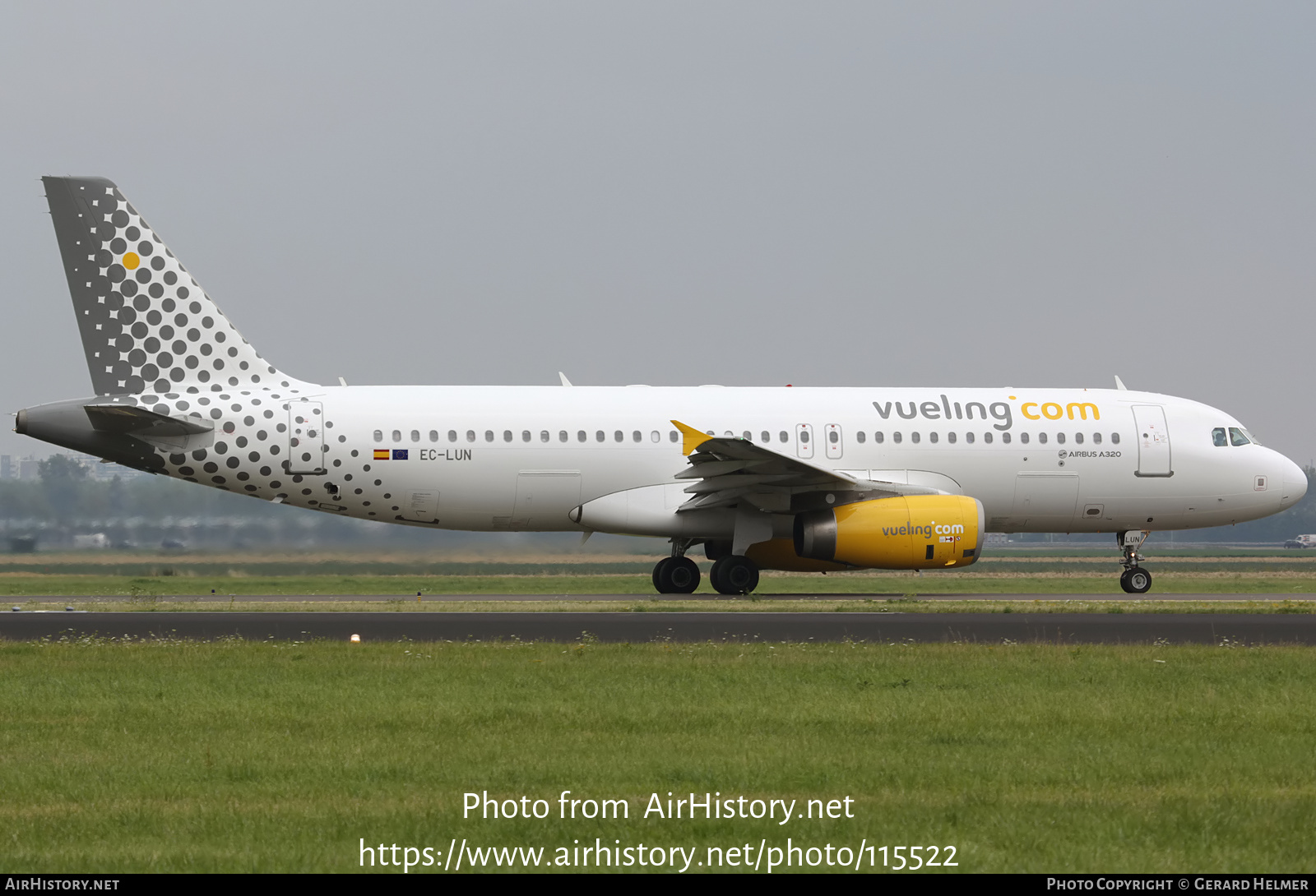 Aircraft Photo of EC-LUN | Airbus A320-232 | Vueling Airlines | AirHistory.net #115522